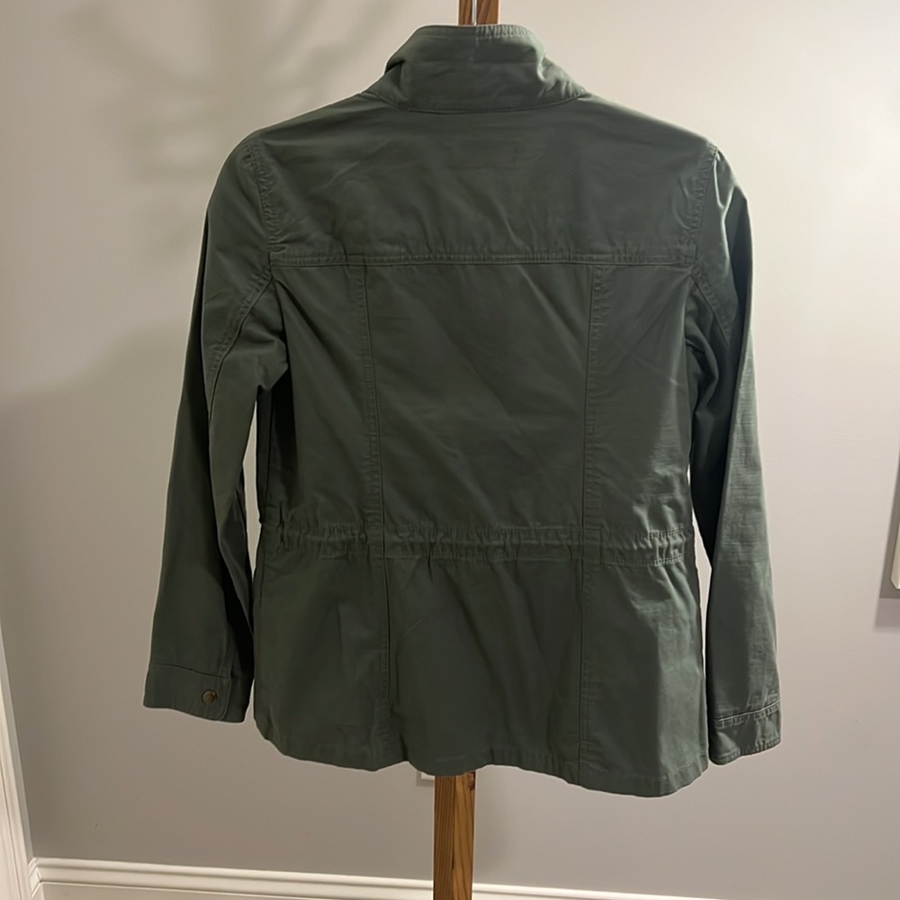 Talbots Women's Olive Green Utility Jacket - Picture 6 of 7